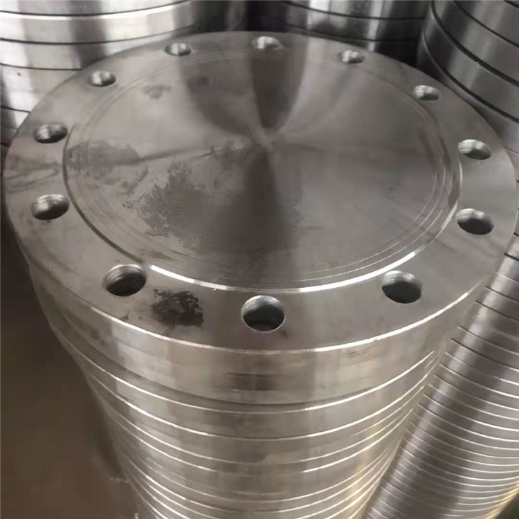 2205双相不锈钢法兰盖BL100 PN1.6Mpa RF面